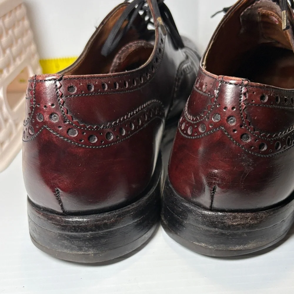 Church’s handmade bespoke sz 12 Burgundy Leather‎ Men's Oxfords 22